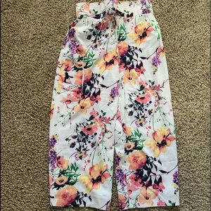 NWT NY & Company Petite Floral Palazzo Pants 🌸